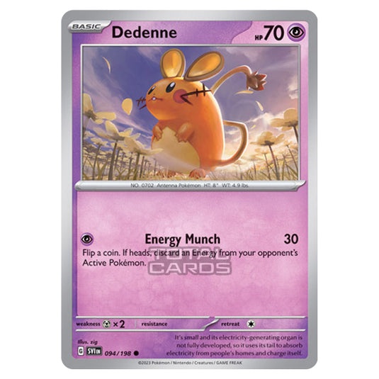 Pokemon - Scarlet & Violet - Base Set - Dedenne - 094/198