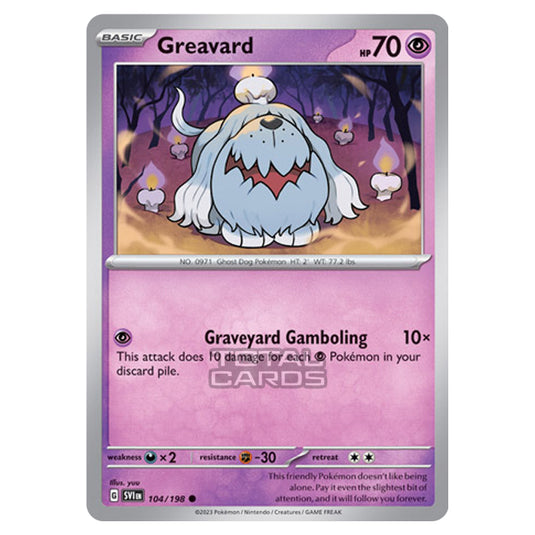 Pokemon - Scarlet & Violet - Base Set - Greavard - 104/198