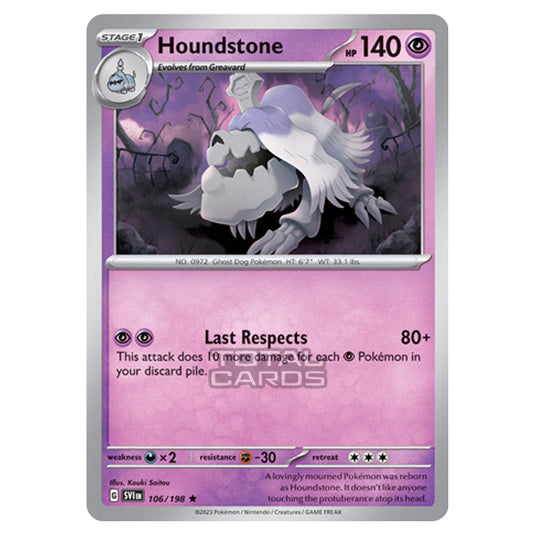 Pokemon - Scarlet & Violet - Base Set - Houndstone - 106/198