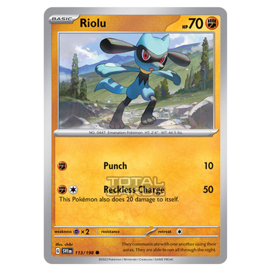 Pokemon - Scarlet & Violet - Base Set - Riolu - 113/198