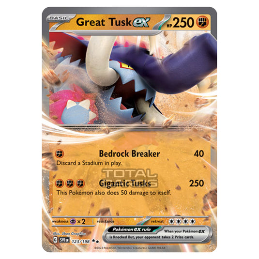 Pokemon - Scarlet & Violet - Base Set - Great Tusk ex - 123/198