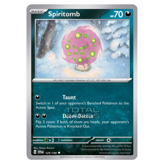 Pokemon - Scarlet & Violet - Base Set - Spiritomb - 129/198