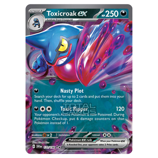 Pokemon - Scarlet & Violet - Base Set - Toxicroak ex - 131/198