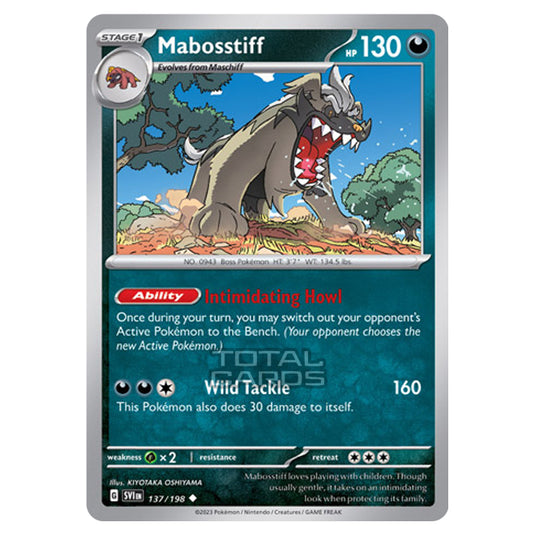 Pokemon - Scarlet & Violet - Base Set - Mabosstiff - 137/198