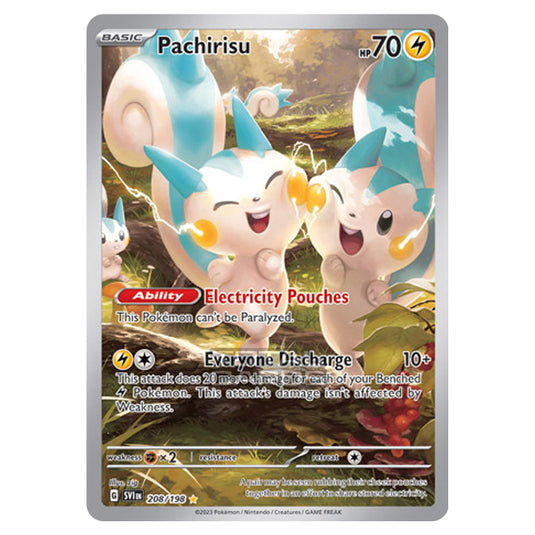 Pokemon - Scarlet & Violet - Base Set - Pachirisu - 208/198