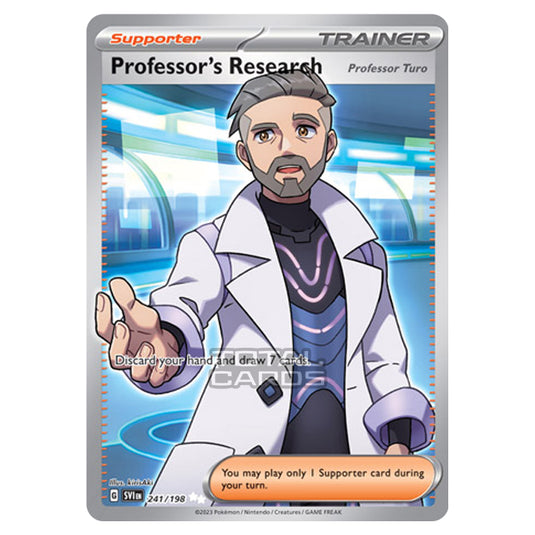 Pokemon - Scarlet & Violet - Base Set - Professor's Research [Professor Turo] - 241/198