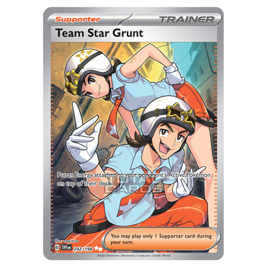 242 198 pokemon card Team Star Grunt Full Art, Toys & Collectibles, Trading Cards, Raw Singles on Carousell the official authentication and grading ensure this card remains a verified mainstay of your growing collection. Team Star Grunt CGC 10