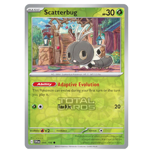 Pokemon - Scarlet & Violet - Base Set - Scatterbug - 008/198 - (Reverse Holo)