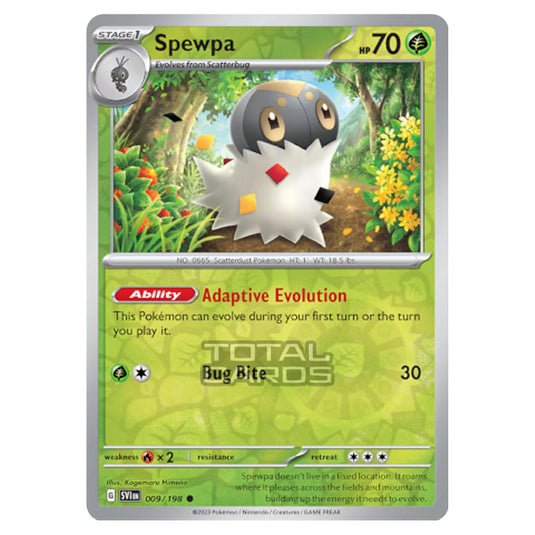 Pokemon - Scarlet & Violet - Base Set - Spewpa - 009/198 - (Reverse Holo)