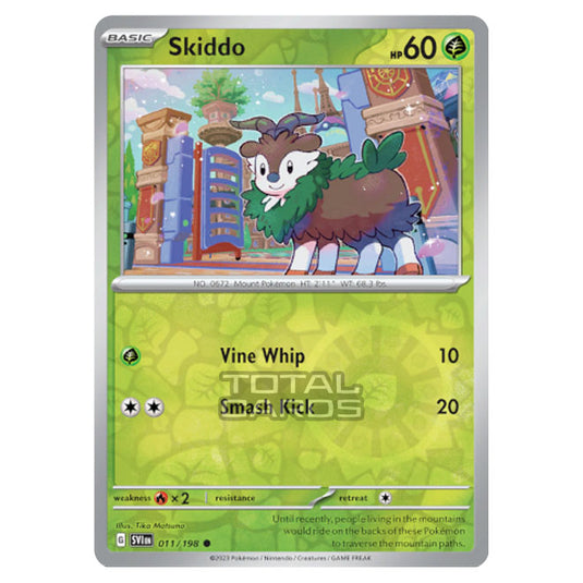 Pokemon - Scarlet & Violet - Base Set - Skiddo - 011/198 - (Reverse Holo)