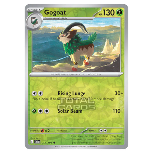 Pokemon - Scarlet & Violet - Base Set - Gogoat - 012/198 - (Reverse Holo)