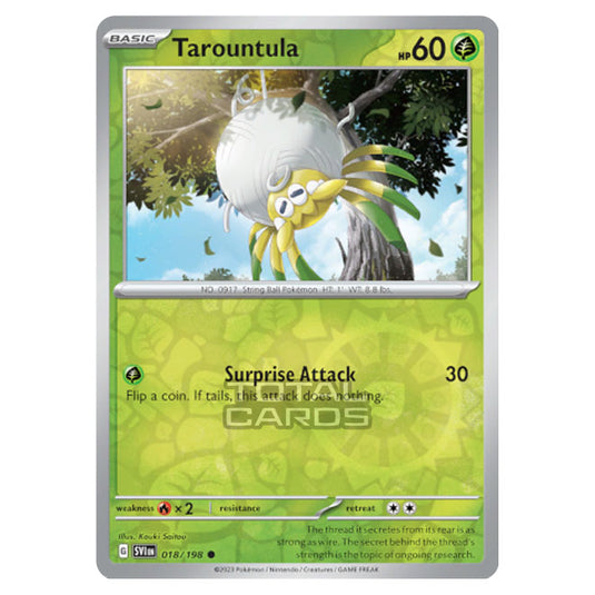 Pokemon - Scarlet & Violet - Base Set - Tarountula - 018/198 - (Reverse Holo)