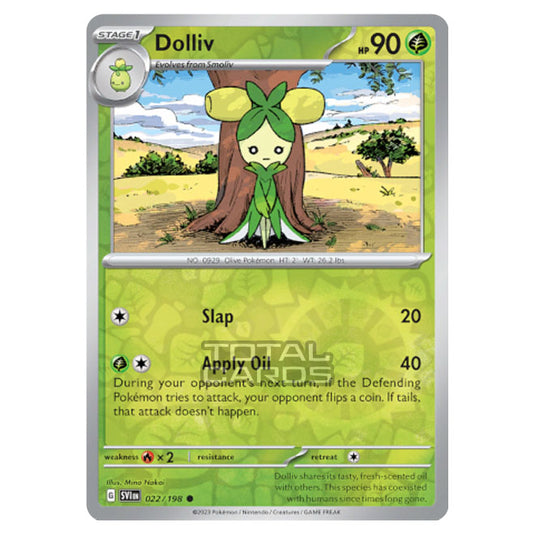 Pokemon - Scarlet & Violet - Base Set - Dolliv - 022/198 - (Reverse Holo)