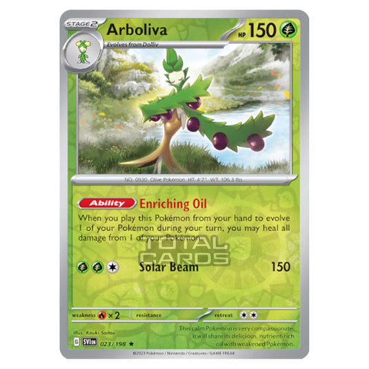 Pokemon - Scarlet & Violet - Base Set - Arboliva - 023/198 - (Reverse Holo)