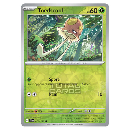 Pokemon - Scarlet & Violet - Base Set - Toedscool - 025/198 - (Reverse Holo)