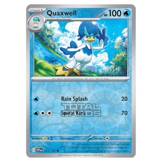 Pokemon - Scarlet & Violet - Base Set - Quaxwell - 053/198 - (Reverse Holo)