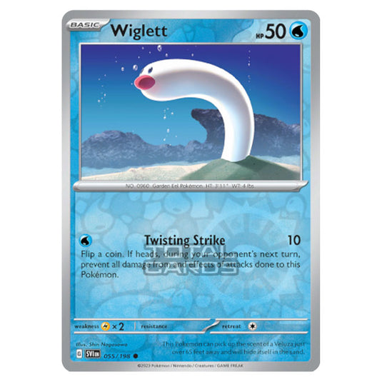 Pokemon - Scarlet & Violet - Base Set - Wiglett - 055/198 - (Reverse Holo)