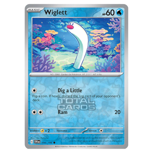 Pokemon - Scarlet & Violet - Base Set - Wiglett - 056/198 - (Reverse Holo)