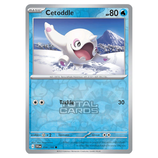 Pokemon - Scarlet & Violet - Base Set - Cetoddle - 058/198 - (Reverse Holo)