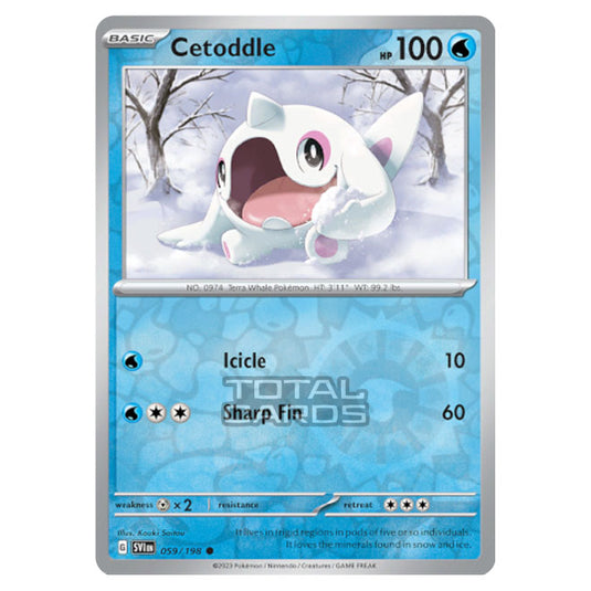 Pokemon - Scarlet & Violet - Base Set - Cetoddle - 059/198 - (Reverse Holo)