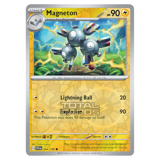 Pokemon - Scarlet & Violet - Base Set - Magneton - 064/198 - (Reverse Holo)