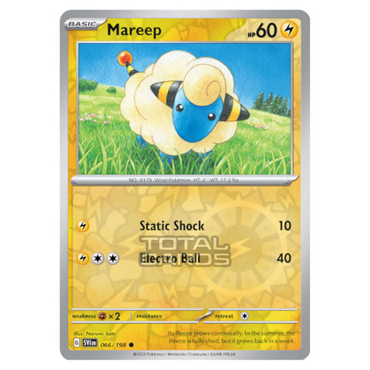 Pokemon - Scarlet & Violet - Base Set - Mareep - 066/198 - (Reverse Holo)