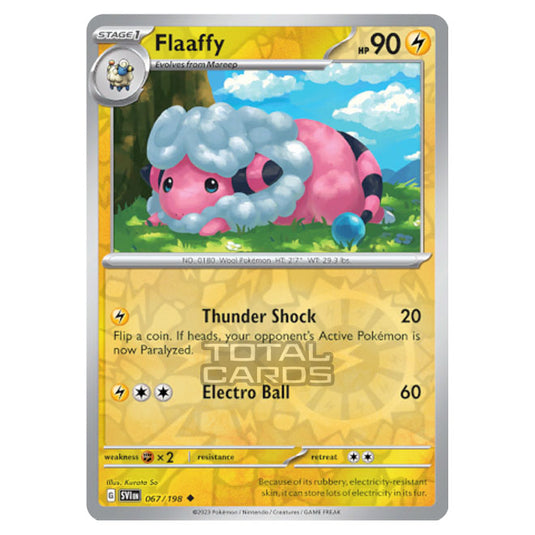 Pokemon - Scarlet & Violet - Base Set - Flaaffy - 067/198 - (Reverse Holo)