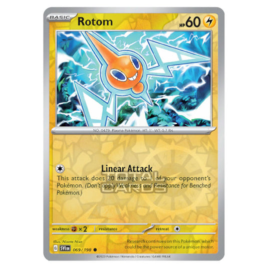 Pokemon - Scarlet & Violet - Base Set - Rotom - 069/198 - (Reverse Holo)