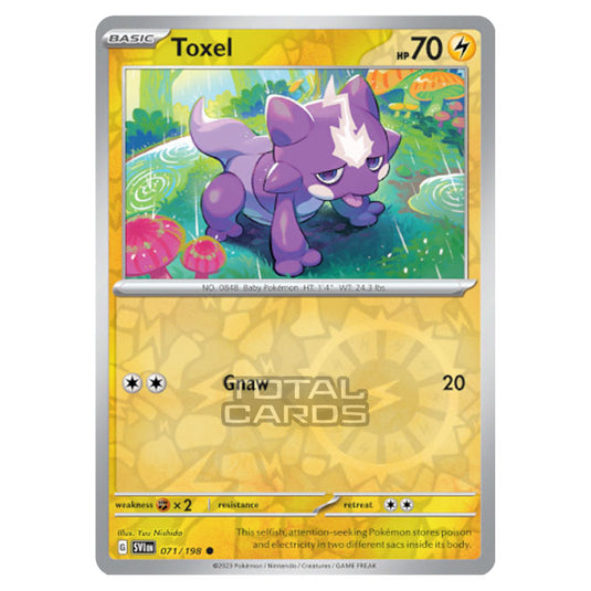 Pokemon - Scarlet & Violet - Base Set - Toxel - 071/198 - (Reverse Holo)