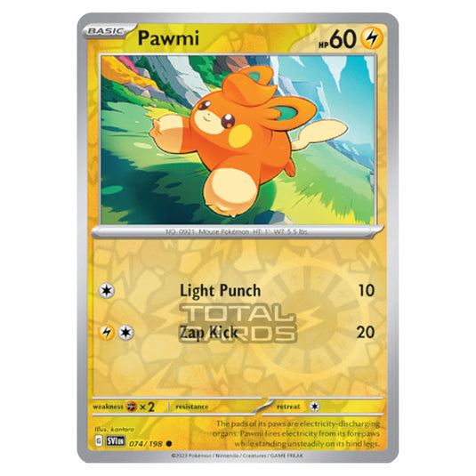 Pokemon - Scarlet & Violet - Base Set - Pawmi - 074/198 - (Reverse Holo)