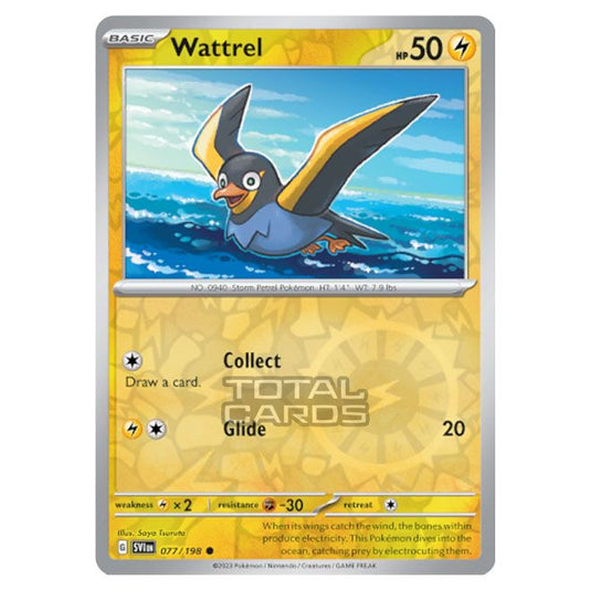 Pokemon - Scarlet & Violet - Base Set - Wattrel - 077/198 - (Reverse Holo)