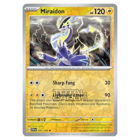 Pokemon - Scarlet & Violet - Base Set - Miraidon - 080/198 - (Reverse Holo)