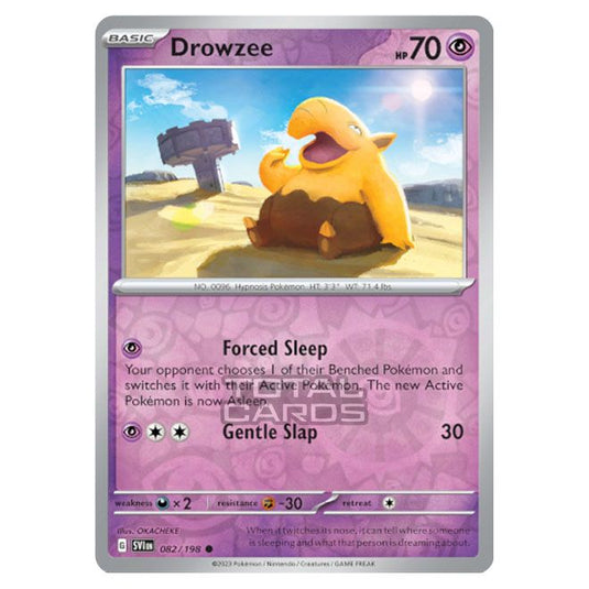 Pokemon - Scarlet & Violet - Base Set - Drowzee - 082/198 - (Reverse Holo)