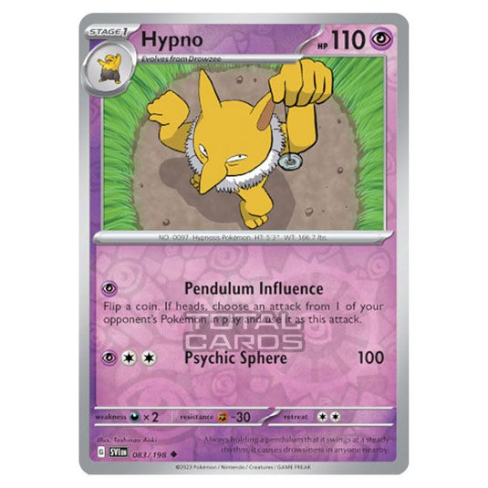 Pokemon - Scarlet & Violet - Base Set - Hypno - 083/198 - (Reverse Holo)