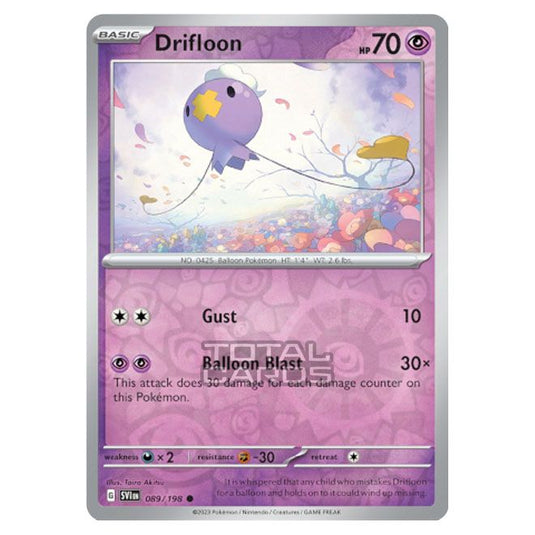 Pokemon - Scarlet & Violet - Base Set - Drifloon - 089/198 - (Reverse Holo)