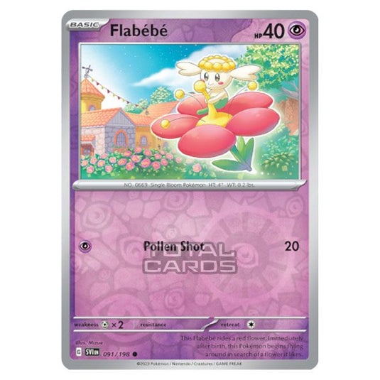 Pokemon - Scarlet & Violet - Base Set - Flabébé - 091/198 - (Reverse Holo)