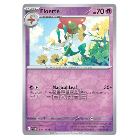 Pokemon - Scarlet & Violet - Base Set - Floette - 092/198 - (Reverse Holo)