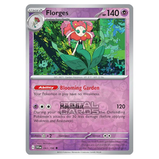 Pokemon - Scarlet & Violet - Base Set - Florges - 093/198 - (Reverse Holo)