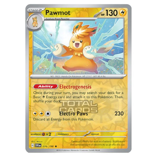 Pokemon - Scarlet & Violet - Base Set - Pawmot - 076/198 - (Reverse Holo)