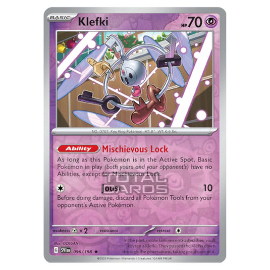 Pokemon - Scarlet & Violet - Base Set - Klefki - 096/198 - (Reverse Holo)