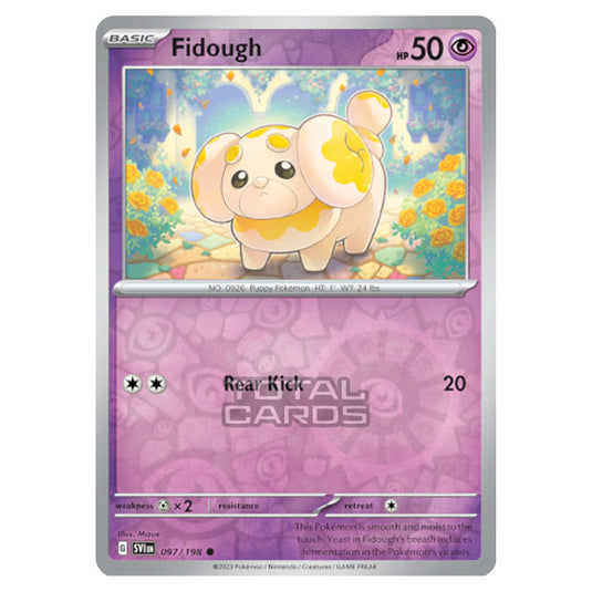 Pokemon - Scarlet & Violet - Base Set - Fidough - 097/198 - (Reverse Holo)