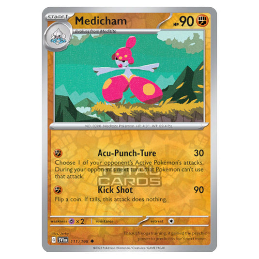 Pokemon - Scarlet & Violet - Base Set - Medicham - 111/198 - (Reverse Holo)