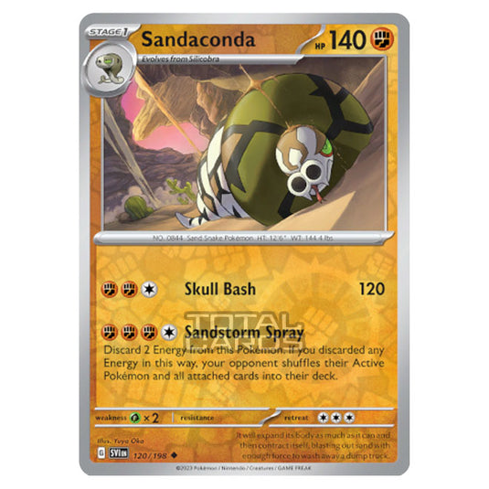 Pokemon - Scarlet & Violet - Base Set - Sandaconda - 120/198 - (Reverse Holo)