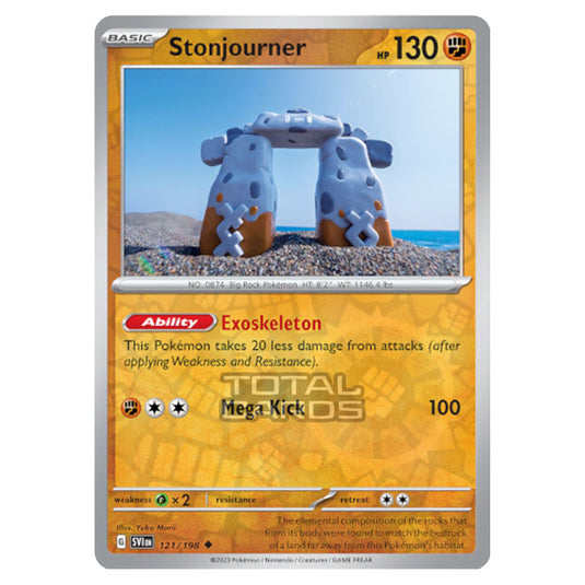 Pokemon - Scarlet & Violet - Base Set - Stonjourner - 121/198 - (Reverse Holo)