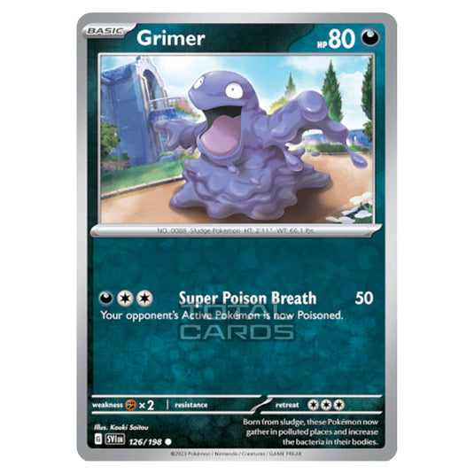 Pokemon - Scarlet & Violet - Base Set - Grimer - 126/198 - (Reverse Holo)