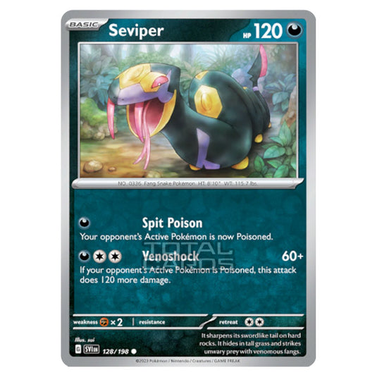 Pokemon - Scarlet & Violet - Base Set - Seviper - 128/198 - (Reverse Holo)