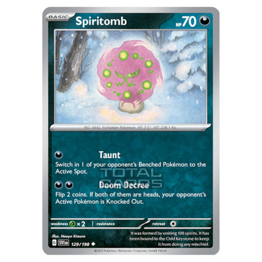 Pokemon - Scarlet & Violet - Base Set - Spiritomb - 129/198 - (Reverse Holo)