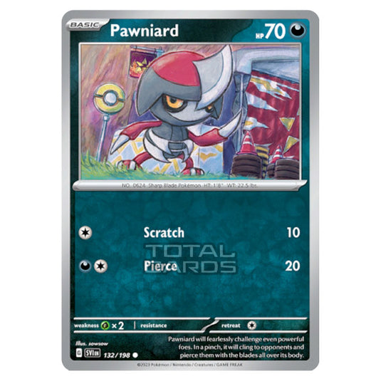 Pokemon - Scarlet & Violet - Base Set - Pawniard - 132/198 - (Reverse Holo)