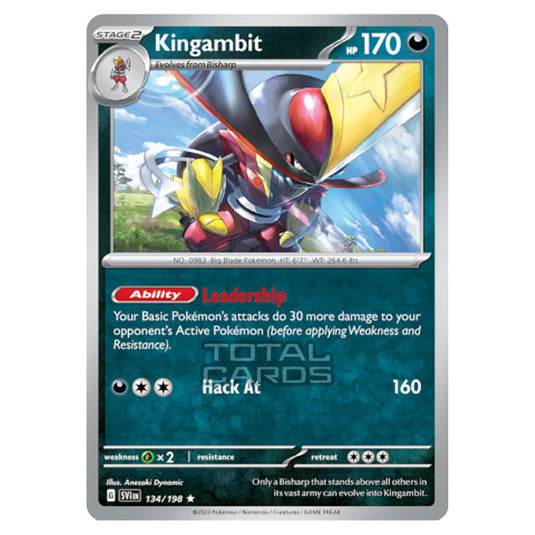 Pokemon - Scarlet & Violet - Base Set - Kingambit - 134/198 - (Reverse Holo)