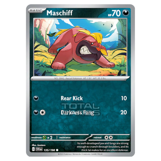 Pokemon - Scarlet & Violet - Base Set - Maschiff - 135/198 - (Reverse Holo)